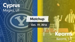 Matchup: Cyprus  vs. Kearns  2016