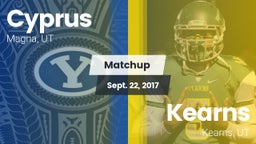 Matchup: Cyprus  vs. Kearns  2017