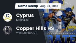 Recap: Cyprus  vs. Copper Hills HS 2018