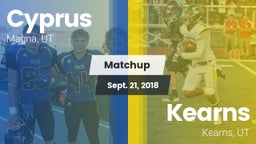 Matchup: Cyprus  vs. Kearns  2018