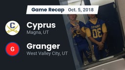 Recap: Cyprus  vs. Granger  2018