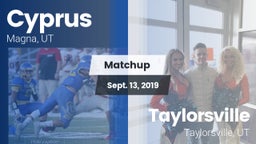 Matchup: Cyprus  vs. Taylorsville  2019