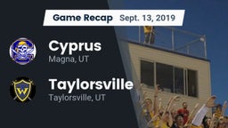 Recap: Cyprus  vs. Taylorsville  2019