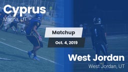 Matchup: Cyprus  vs. West Jordan  2019