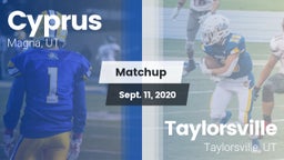 Matchup: Cyprus  vs. Taylorsville  2020