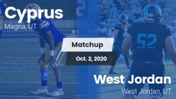 Matchup: Cyprus  vs. West Jordan  2020