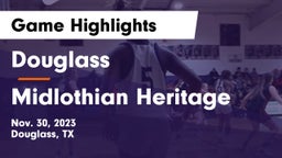 Douglass  vs Midlothian Heritage  Game Highlights - Nov. 30, 2023