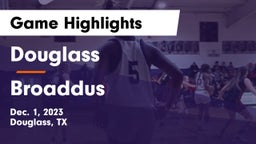 Douglass  vs Broaddus Game Highlights - Dec. 1, 2023