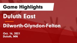 Duluth East  vs Dilworth-Glyndon-Felton  Game Highlights - Oct. 16, 2021