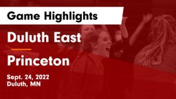 Duluth East  vs Princeton  Game Highlights - Sept. 24, 2022
