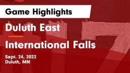 Duluth East  vs International Falls Game Highlights - Sept. 24, 2022