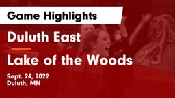 Duluth East  vs Lake of the Woods Game Highlights - Sept. 24, 2022