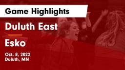 Duluth East  vs Esko  Game Highlights - Oct. 8, 2022