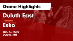 Duluth East  vs Esko  Game Highlights - Oct. 13, 2022