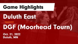 Duluth East  vs DGF (Moorhead Tourn) Game Highlights - Oct. 21, 2022
