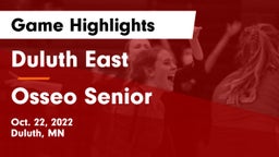 Duluth East  vs Osseo Senior  Game Highlights - Oct. 22, 2022