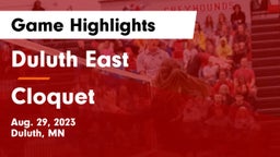 Duluth East  vs Cloquet  Game Highlights - Aug. 29, 2023