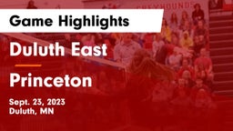 Duluth East  vs Princeton  Game Highlights - Sept. 23, 2023