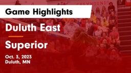 Duluth East  vs Superior  Game Highlights - Oct. 3, 2023