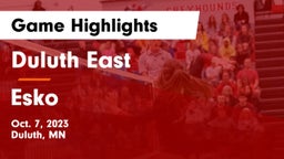 Duluth East  vs Esko  Game Highlights - Oct. 7, 2023
