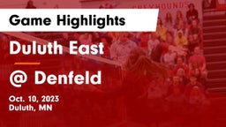 Duluth East  vs @ Denfeld Game Highlights - Oct. 10, 2023