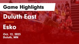 Duluth East  vs Esko  Game Highlights - Oct. 12, 2023