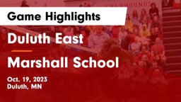 Duluth East  vs Marshall School Game Highlights - Oct. 19, 2023