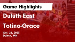 Duluth East  vs Totino-Grace  Game Highlights - Oct. 21, 2023