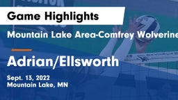 Mountain Lake Area-Comfrey Wolverines vs Adrian/Ellsworth  Game Highlights - Sept. 13, 2022