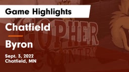 Chatfield  vs Byron  Game Highlights - Sept. 3, 2022