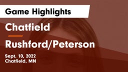 Chatfield  vs Rushford/Peterson Game Highlights - Sept. 10, 2022