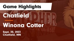 Chatfield  vs Winona Cotter Game Highlights - Sept. 20, 2022