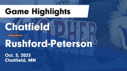 Chatfield  vs Rushford-Peterson  Game Highlights - Oct. 3, 2023