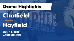 Chatfield  vs Hayfield  Game Highlights - Oct. 14, 2023