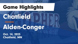 Chatfield  vs Alden-Conger  Game Highlights - Oct. 14, 2023
