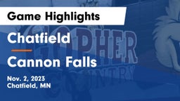 Chatfield  vs Cannon Falls  Game Highlights - Nov. 2, 2023