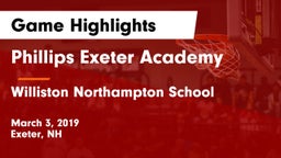 Phillips Exeter Academy  vs Williston Northampton School Game Highlights - March 3, 2019