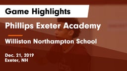 Phillips Exeter Academy  vs Williston Northampton School Game Highlights - Dec. 21, 2019