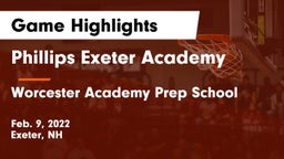 Phillips Exeter Academy  vs Worcester Academy Prep School Game Highlights - Feb. 9, 2022