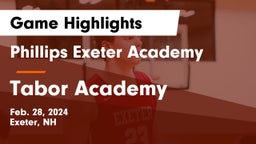 Phillips Exeter Academy vs Tabor Academy Game Highlights - Feb. 28, 2024