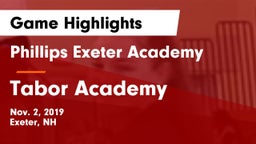 Phillips Exeter Academy  vs Tabor Academy Game Highlights - Nov. 2, 2019