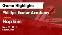 Phillips Exeter Academy  vs Hopkins  Game Highlights - Nov. 17, 2019