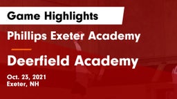 Phillips Exeter Academy  vs Deerfield Academy  Game Highlights - Oct. 23, 2021