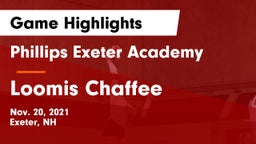 Phillips Exeter Academy  vs Loomis Chaffee Game Highlights - Nov. 20, 2021
