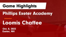 Phillips Exeter Academy  vs Loomis Chaffee Game Highlights - Oct. 8, 2022