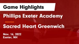 Phillips Exeter Academy  vs Sacred Heart Greenwich Game Highlights - Nov. 16, 2022