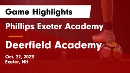 Phillips Exeter Academy  vs Deerfield Academy  Game Highlights - Oct. 22, 2022