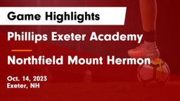 Phillips Exeter Academy vs Northfield Mount Hermon  Game Highlights - Oct. 14, 2023