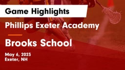 Phillips Exeter Academy  vs Brooks School Game Highlights - May 6, 2023