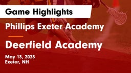 Phillips Exeter Academy  vs Deerfield Academy  Game Highlights - May 13, 2023